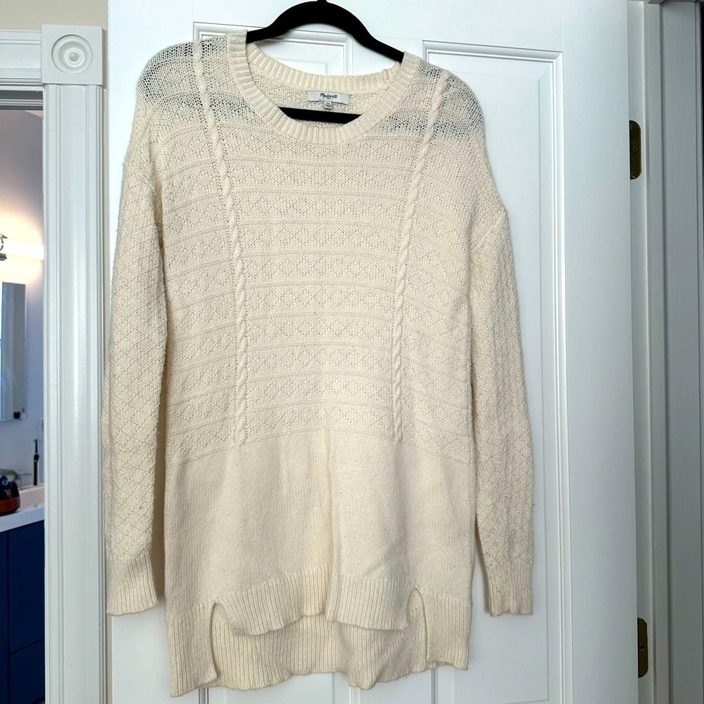 XS cream Madewell sweater